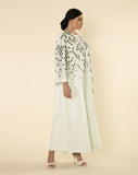 GREEN HIVE PRINT ABAYA - RTW