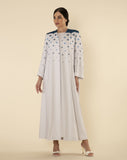 BLUE STAR PRINT ABAYA - RTW