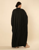 BLACK OVERSIZED BUTTERFLY ABAYA - RTW