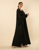 BLACK OVERSIZED BUTTERFLY ABAYA - RTW