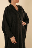 BLACK OVERSIZED BUTTERFLY ABAYA - RTW