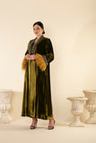 COUTURE VELVET IN OLIVE GREEN - RTW