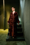 Mahira Velvet Jacquard Abaya Set – Ramadan Edit ’26