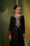 Zahra Noir Embroidered Jalabiya