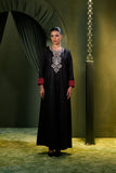 Zahra Noir Embroidered Jalabiya