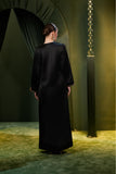 Layla Noir Embroidered Jalabiya