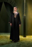 Layla Noir Embroidered Jalabiya