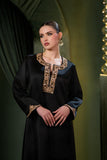Layla Noir Embroidered Jalabiya