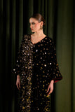 Noor Sequin Velvet Jalabiya