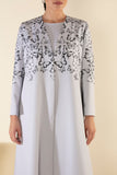 BUTTERFLIES FIELD IN NEUTRAL GREY - RTW