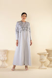 BUTTERFLIES FIELD IN NEUTRAL GREY - RTW
