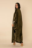 VERDANT VELVET STRETCH ABAYA