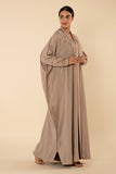 SILKEN TAUPE CHARM ABAYA