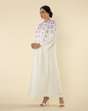 PURPLE BLUETS PRINT ABAYA
