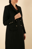 BLACK CLASSY TWEED COAT