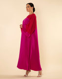 PINK WITH RED CONTOURING KAFTAN
