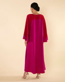 PINK WITH RED CONTOURING KAFTAN