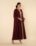 DAILY BURGUNDY ABAYA