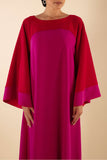 PINK WITH RED CONTOURING KAFTAN