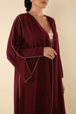 DAILY BURGUNDY ABAYA