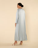 ROYAL SILK ABAYA SET IN BABY BLUE