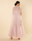 EVENING PINK ORGANZA SLEEVELESS CAPE