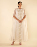 FLOWER LACE CAPE IN WHITE