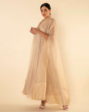 TULLE CAPE IN BEIGE