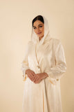CREAM EMBOSSED ABAYA