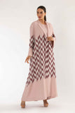 Plaid Abaya in Pink