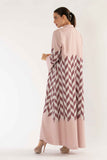 Plaid Abaya in Pink