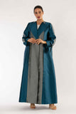 Calla Abaya in Blue and Grey