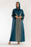 Calla Abaya in Blue and Grey