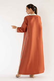 Petra Abaya in Orange and Beige