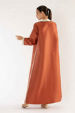 Petra Abaya in Orange and Beige