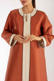 Petra Abaya in Orange and Beige