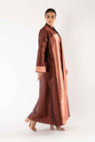 Terra Abaya in Maroon and Rose