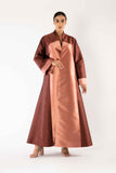 Terra Abaya in Maroon and Rose