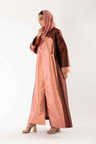 Terra Abaya in Maroon and Rose