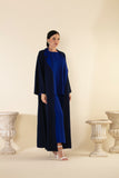 TWO TON ABAYA SET IN ROYAL & NAVY BLUE